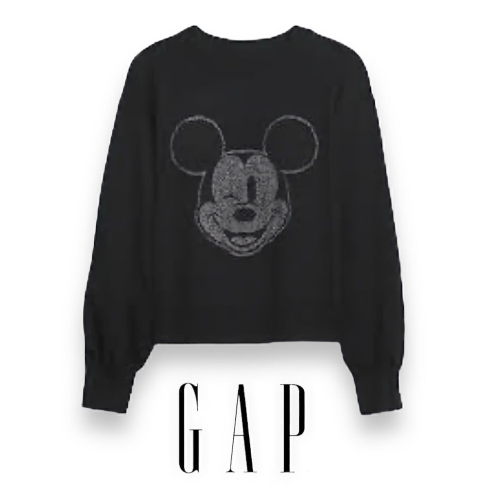 GapKids | Black Metallic | DISNEY MICKEY MOUSE INTARSIA SWEATER